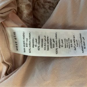 West Elm Velour Rose Gold Bedding